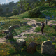 eivor standing in a circle of stones in assassins creed valhalla